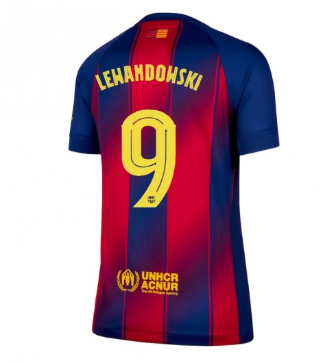 Barcelona Robert Lewandowski #9 Hjemmedrakt Dame 2025-26 Korte ermer Barcelona Robert Lewandowski #9 Hjemmedrakt Dame 2025-26 Korte ermer